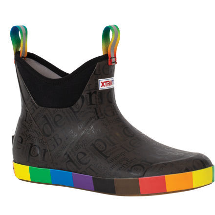 Xtratuf Boots Unisex Pride 6 in Ankle Deck Boot - Black Multi
