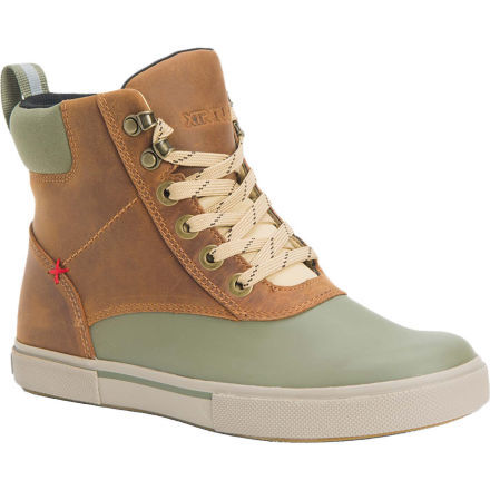 Xtratuf Boots Women's 6 in Leather Lace Ankle Deck Boot - Green