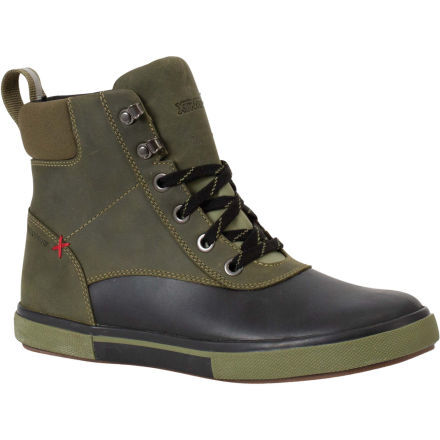 Xtratuf Boots Men's 6 in Leather Lace Ankle Deck Boot - Olive